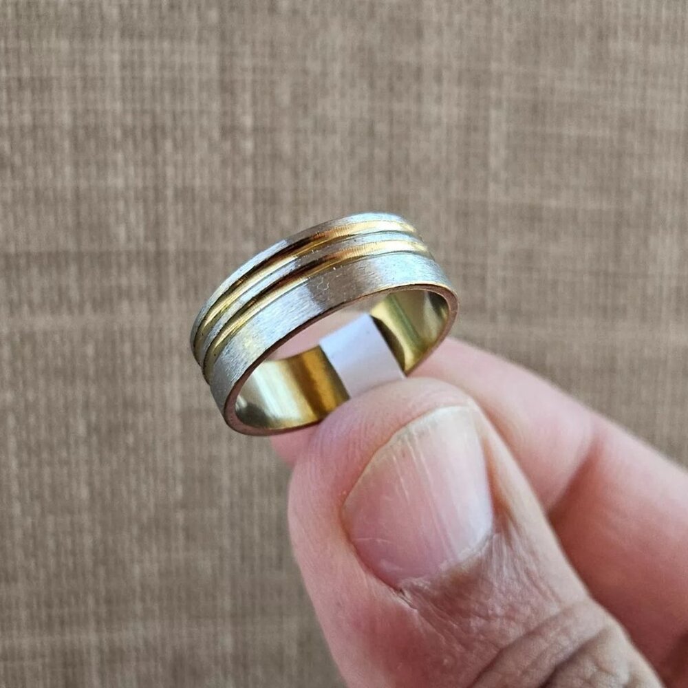 Fashion Ring Unisex Ring Band Silver Tone Fashion Jewlry Size 9 NWT - Picture 10 of 13